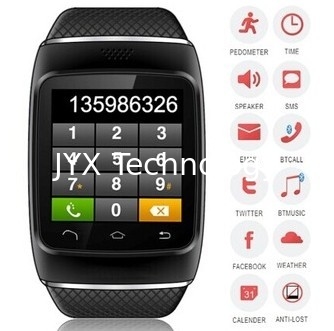 1,54 &quot; touch screen capacitivi di alta definizione, polsino dell'orologio del bluetooth con il pedometro fornitore