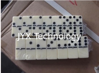 Insieme di domino, melammina materiale, 28pcs totale, doppio sei, imballato in contenitore di PVC, dimensione: 48x24x7mm, parte: JYX-D1681 fornitore